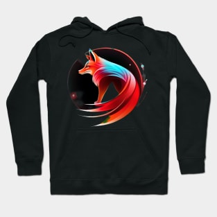 Faded Night Fox Hoodie